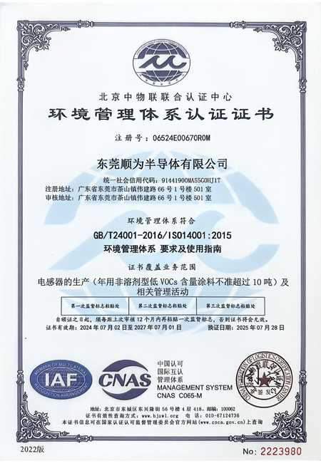 ISO 9001证书